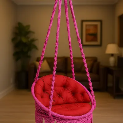 চেয়ার দোলনা গোলাপি 23 ইঞ্চি