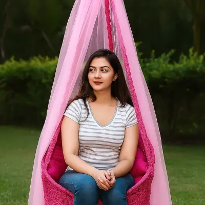 চেয়া র দোলনা মেরুন 23 ইঞ্চি